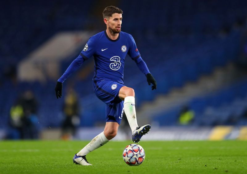 Jorginho in action for Chelsea