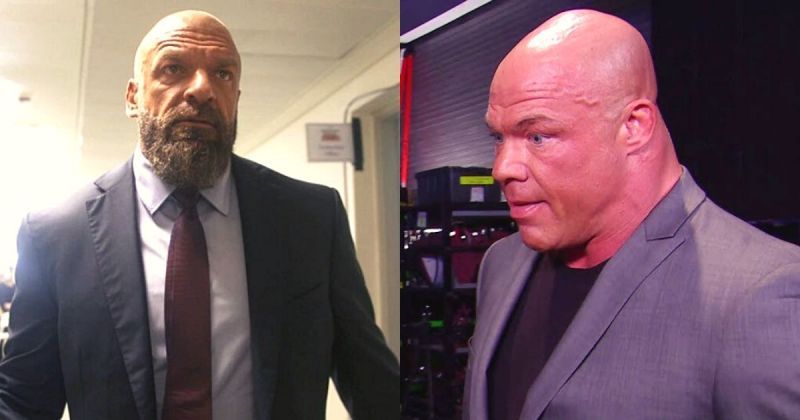 Triple H and Kurt Angle.