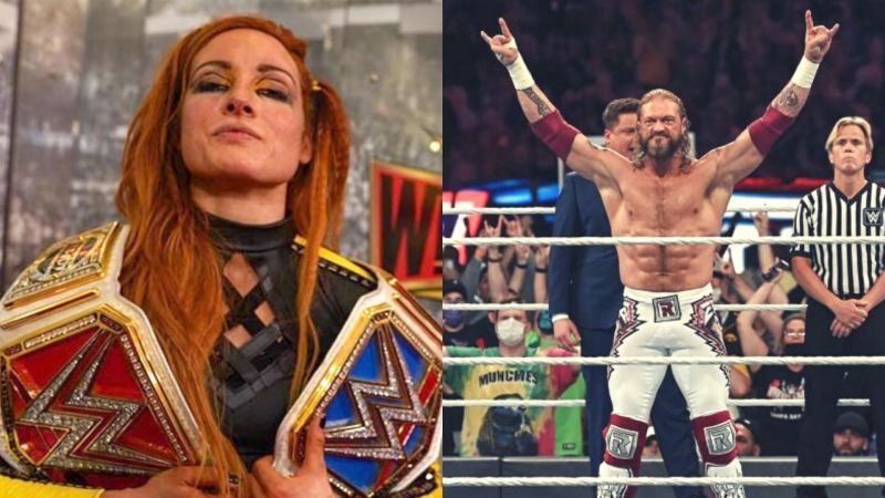 Becky Lynch and Edge.