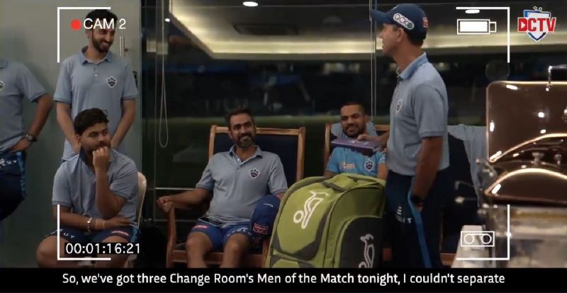 DC head coach Ricky Ponting (R). Pic Credits: Delhi Capitals Twitter