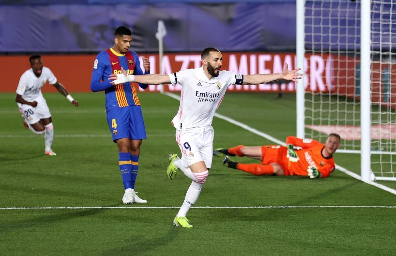 Karim Benzema scored Real Madrid&#039;s opening goal