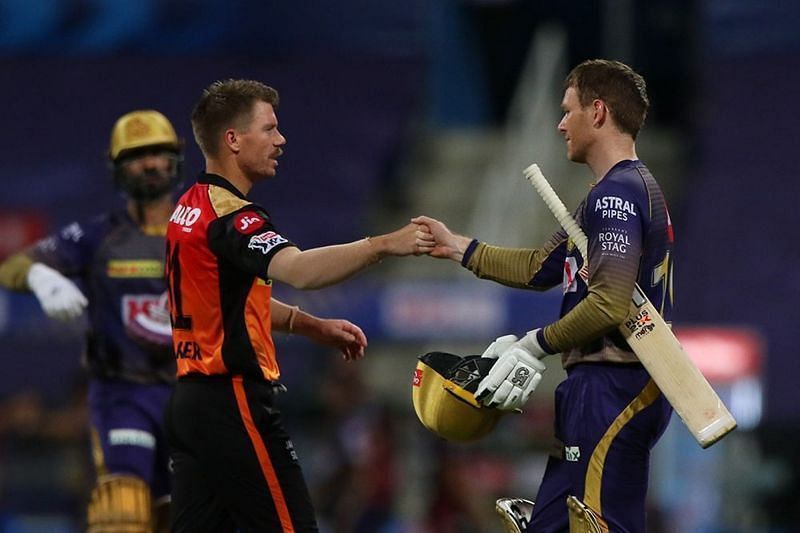 David Warner and Eoin Morgan