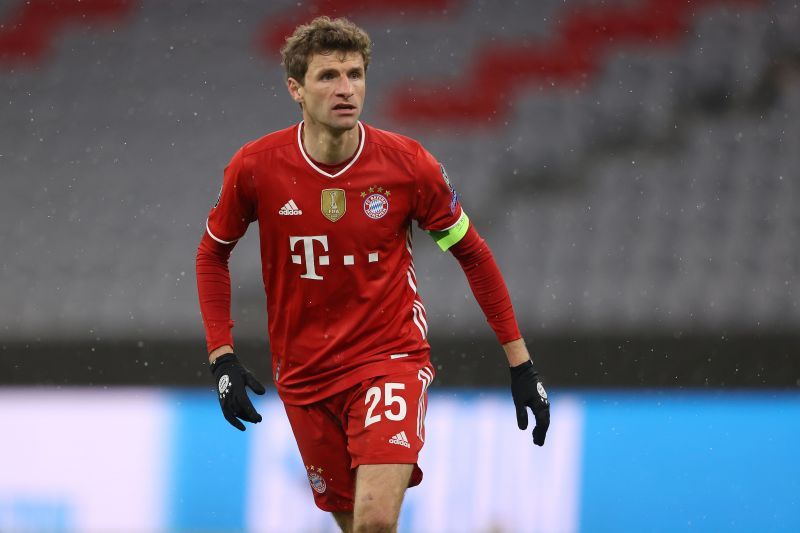 Thomas Muller in action for Bayern Munich