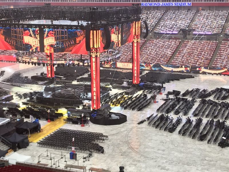 WrestleMania 37 could face some delays due to the current weather forecast in Tampa