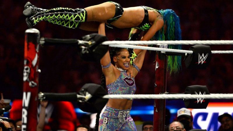 Sasha Banks and Bianca Belair.