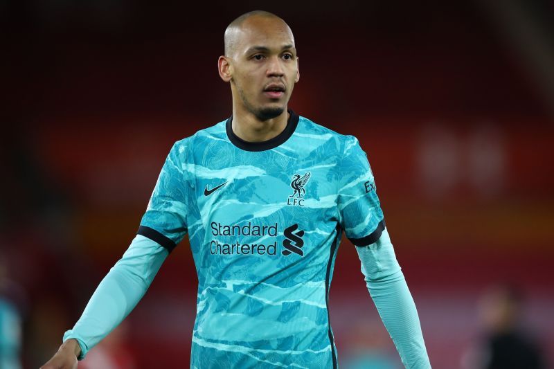 Fabinho in action for Liverpool