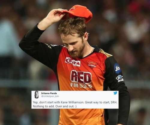 Kane Williamson has been unfortunate to miss out on SRH's XI