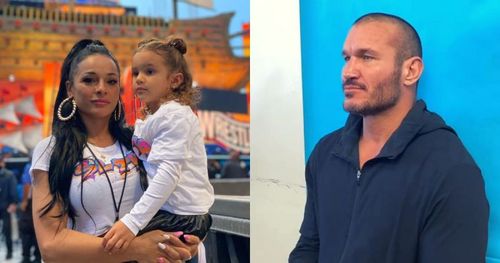 Randy Orton's wife and daughter.