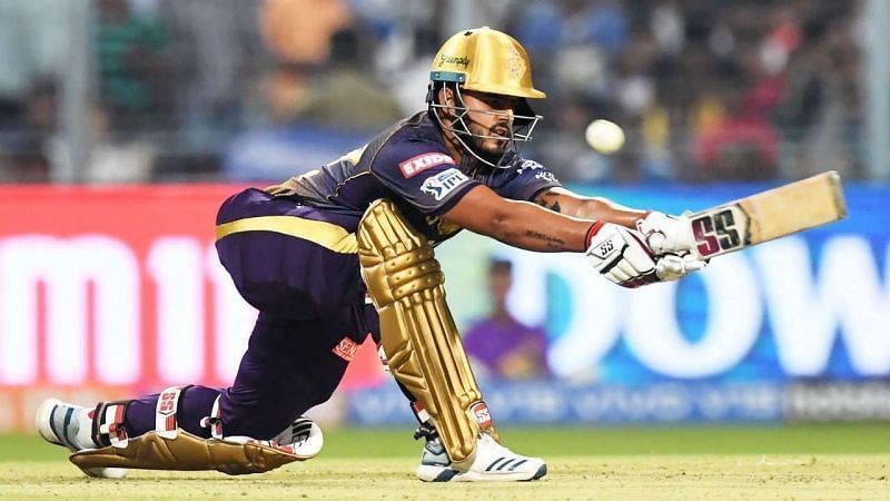 Nitish Rana got KKR off to a solid start with an innings of 80.