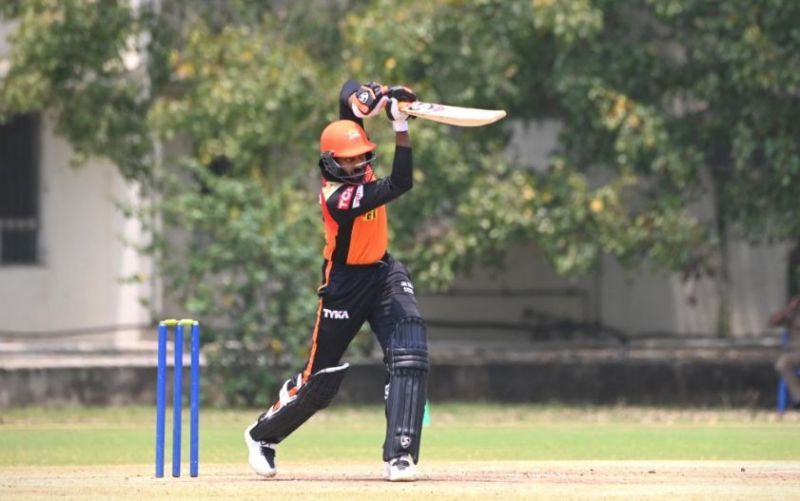 Vijay Shankar during a practice match (Image credits - SRH)