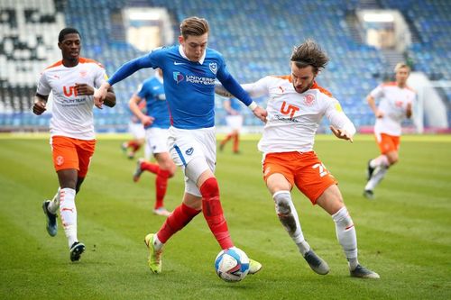 Ronan Curtis of Portsmouth in action