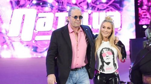 Bret Hart accompanied Natalya at WWE Payback 2016