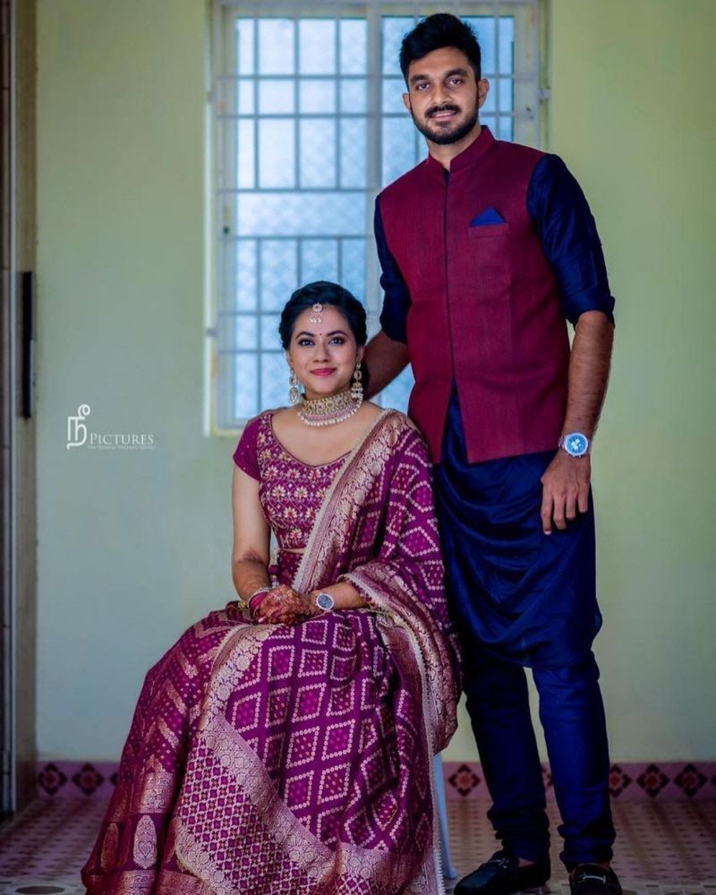 Vijay Sankar with wife Vaishali Visweswaran