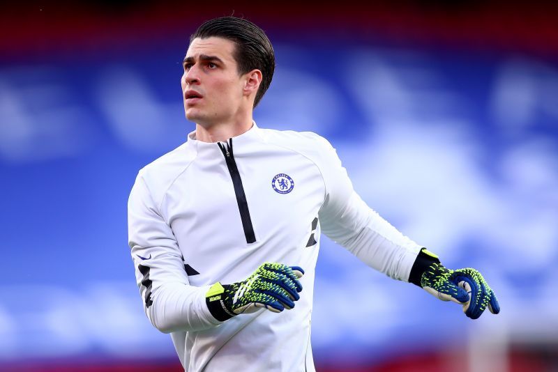 Kepa before a Chelsea game