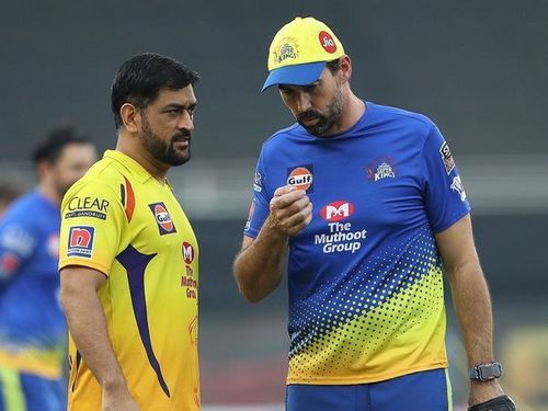 MS Dhoni and Stephen Fleming (Photo: IPL)