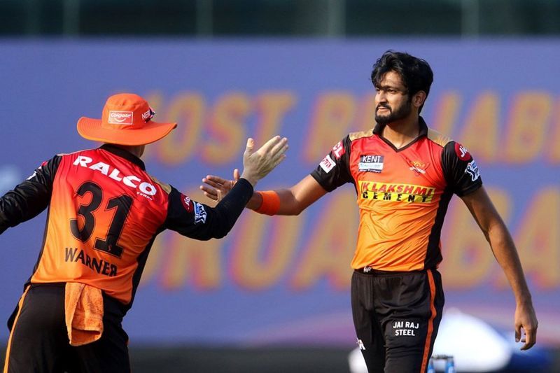 Khaleel Ahmed has picked up four wickets for the Sunrisers Hyderabad in IPL 2021 (Image Courtesy: IPLT20.com)