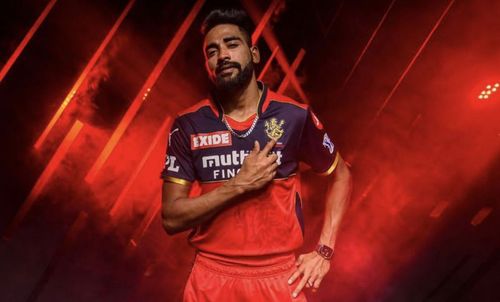 Mohammed Siraj in promotional shoot for RCB.