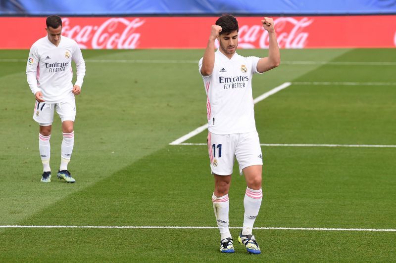 Marco Asensio scored Real Madrid&#039;s first goal.