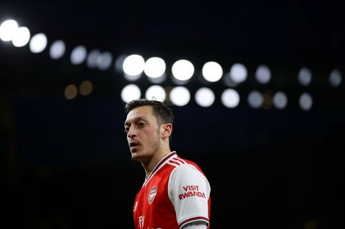 Former Arsenal star Mesut Ozil enjoyed Tottenham's defeat