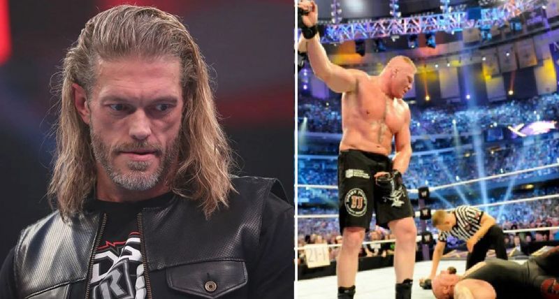 Edge; Brock Lesnar breaks The Undertaker&#039;s streak