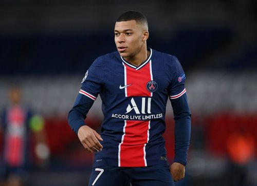 PSG's Kylian Mbappe in action