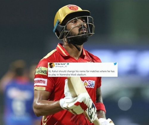 KL Rahul's failure at the Narendra Modi Stadium has been a repeated occurence