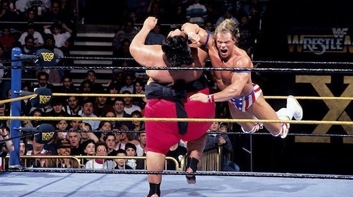 Lex Luger failed to capture the WWE Championship from Yokozuna.