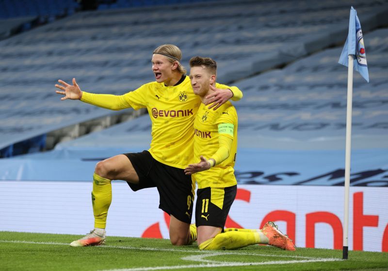 Erling Haaland provided the assist for Dortmund's goal against Manchester City