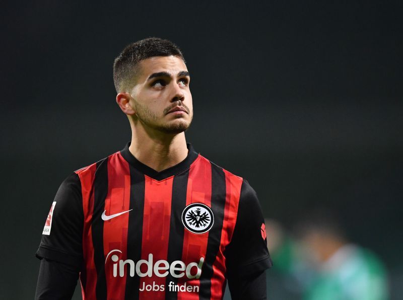 Andre Silva in Eintracht Frankfurt colours