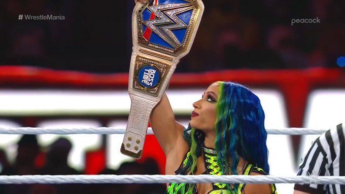 Sasha Banks&#039; title reign came to an end at WrestleMania 37