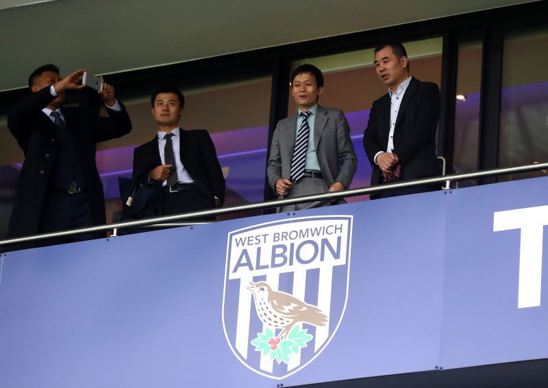 Lai Guochuan at a West Bromwich Albion game