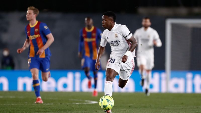 Vinicius Junior was in fine form against Barcelona.