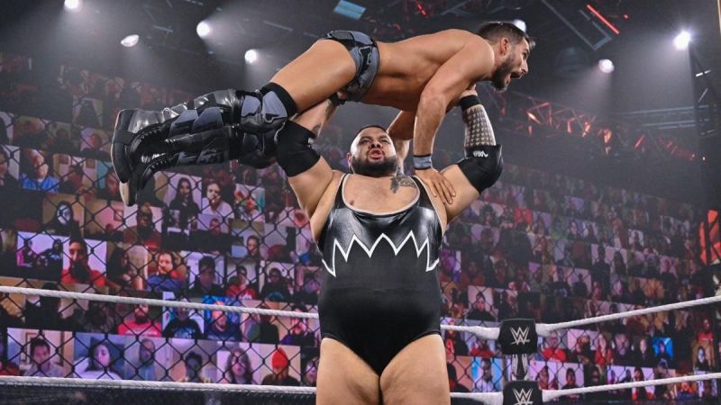 Bronson Reed uses his power against Johnny Gargano.