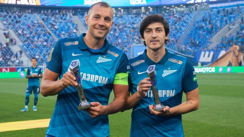 Zenit&#039;s Frontmen: Artem Dzyuba and Sardar Azmoun