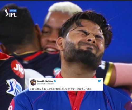 Fans feel Rishabh Pant's slow knock cost DC the game against RCB