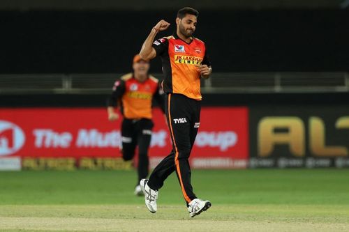 Bhuvneshwar Kumar is not a part of the Sunrisers Hyderabad playing XI tonight (Image Courtesy: IPLT20.com)