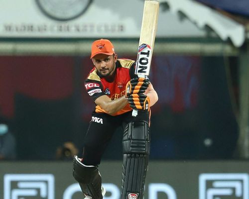 Manish Pandey scored an unbeaten 61 in a losing cause against KKR. (PC: SRH/Twitter)