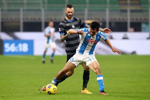 Napoli take on Inter Milan at the Diego Armando Maradona Stadium