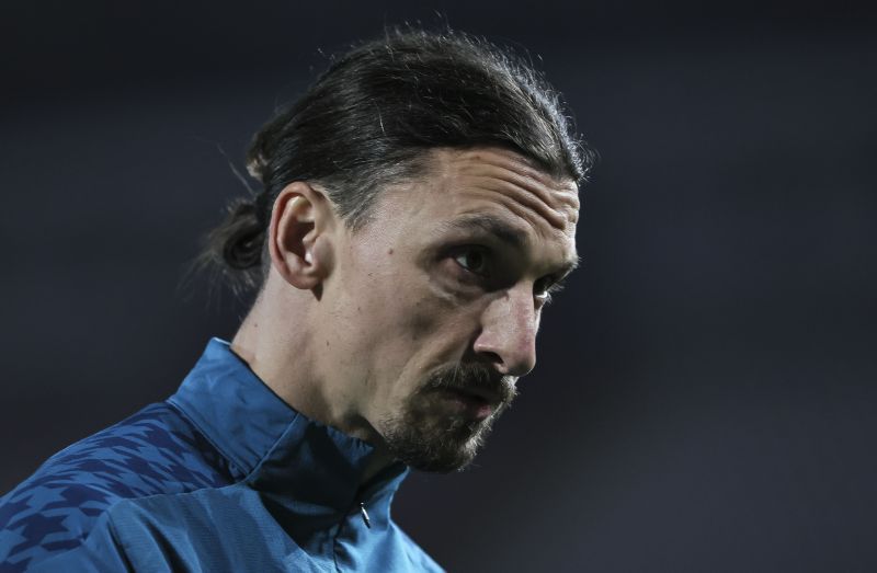 Zlatan Ibrahimovic before an AC Milan game