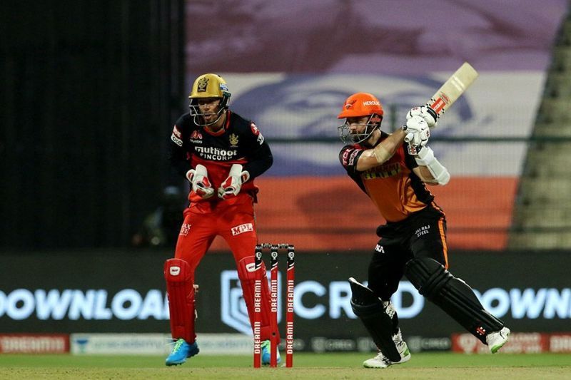 Kane Williamson in action during IPL 2020 playoffs (Image courtesy: IPLT20.com)