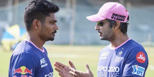 Sanju Samson (left) and Kumar Sangakkara (Photo: RR)