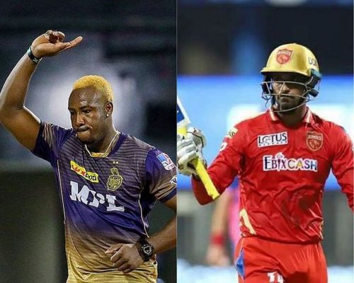 Aakash Chopra picked Andre Russell (L) and Deepak Hooda as his team's all-rounders