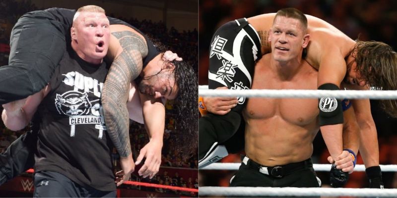 WWE दिग्गज ब्रॉक लैसनर और जॉन सीना