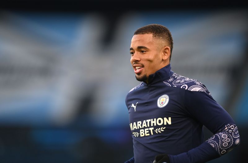 Gabriel Jesus before a Manchester City game