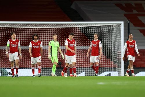 Arsenal were held to a 1-1 draw in the first leg of their UEFA Europa League quarter-final fixture against Slavia Prague