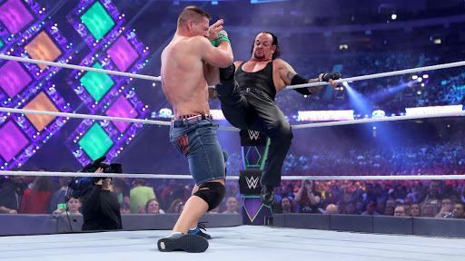 John Cena faced The Undertaker at WrestleMania 34 (Credit: WWE)