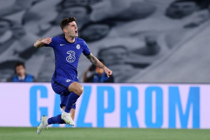 Christian Pulisic celebrates after scoring the opening goal.