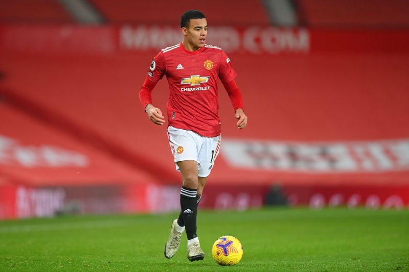 Mason Greenwood in action for Manchester United