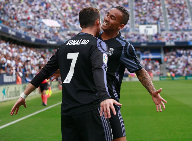 Danilo and Ronaldo were teammates at Real Madrid too. (Photo by Gonzalo Arroyo Moreno/Getty Images)