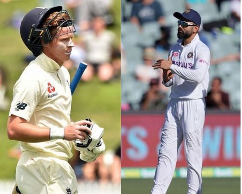 Ollie Pope (left) and Virat Kohli